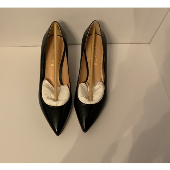 Coach black patent size 5 heels - Picture 9 of 13